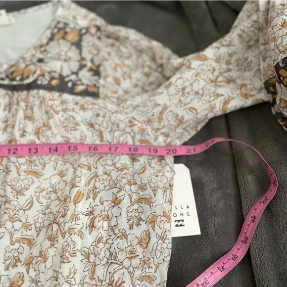 Billabong Storm Rider Floral Midi dress NWT Boho - Picture 7 of 8